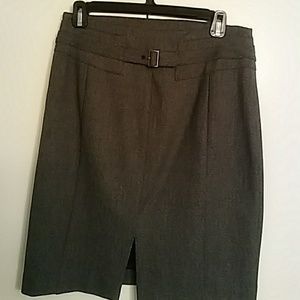 Gray Twill Skirt